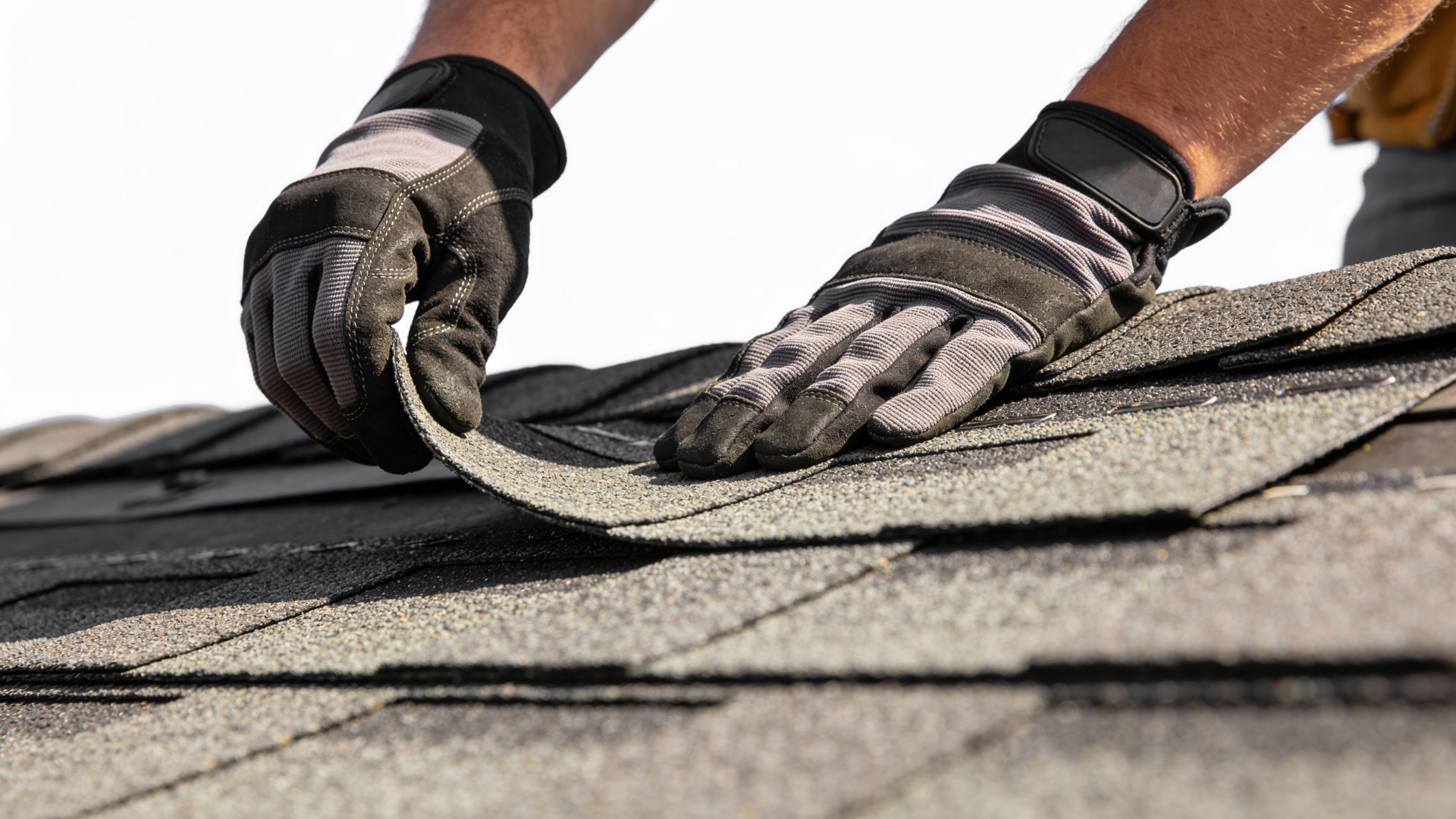 Roofing shingles install