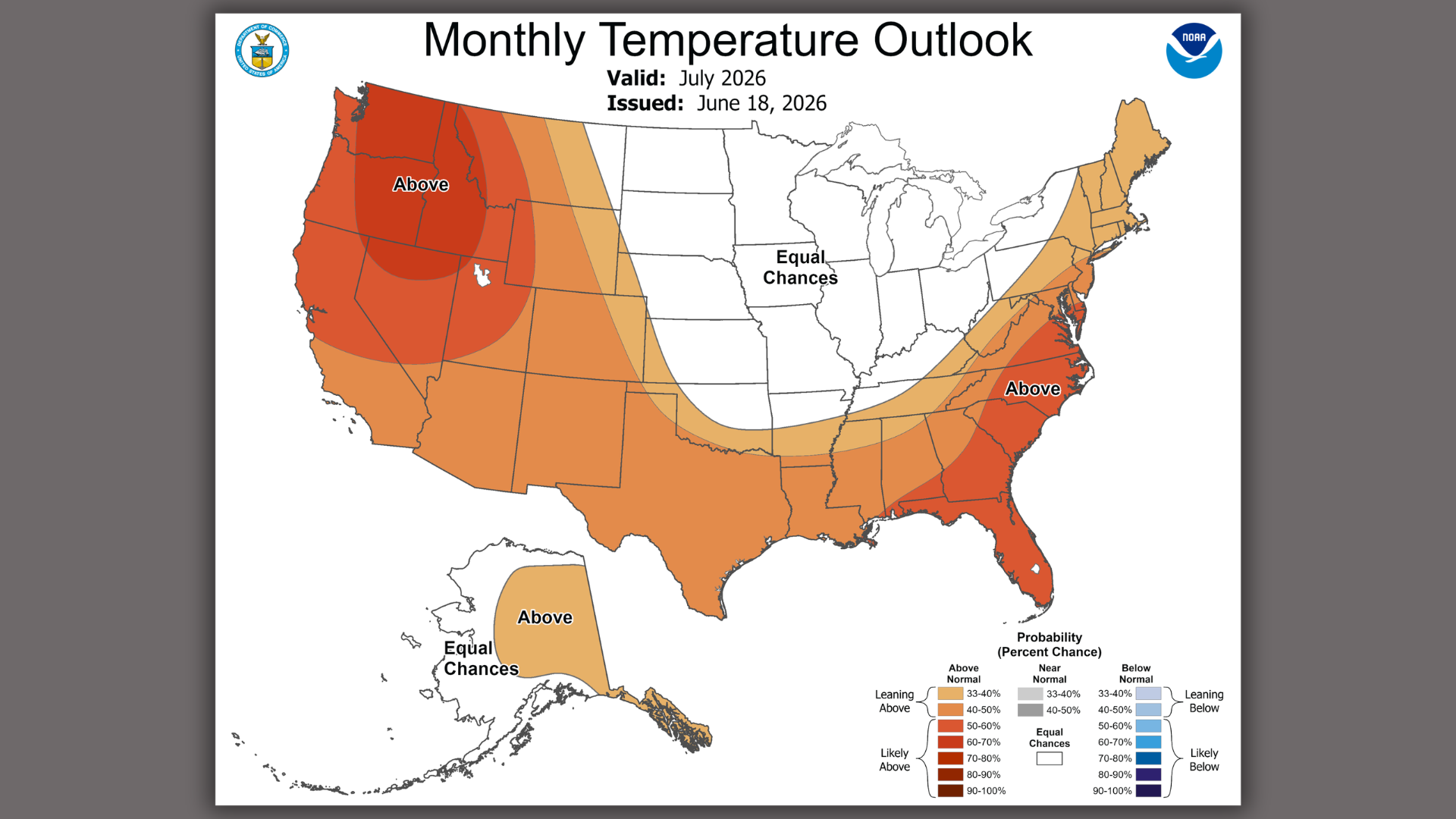 US temp outlook