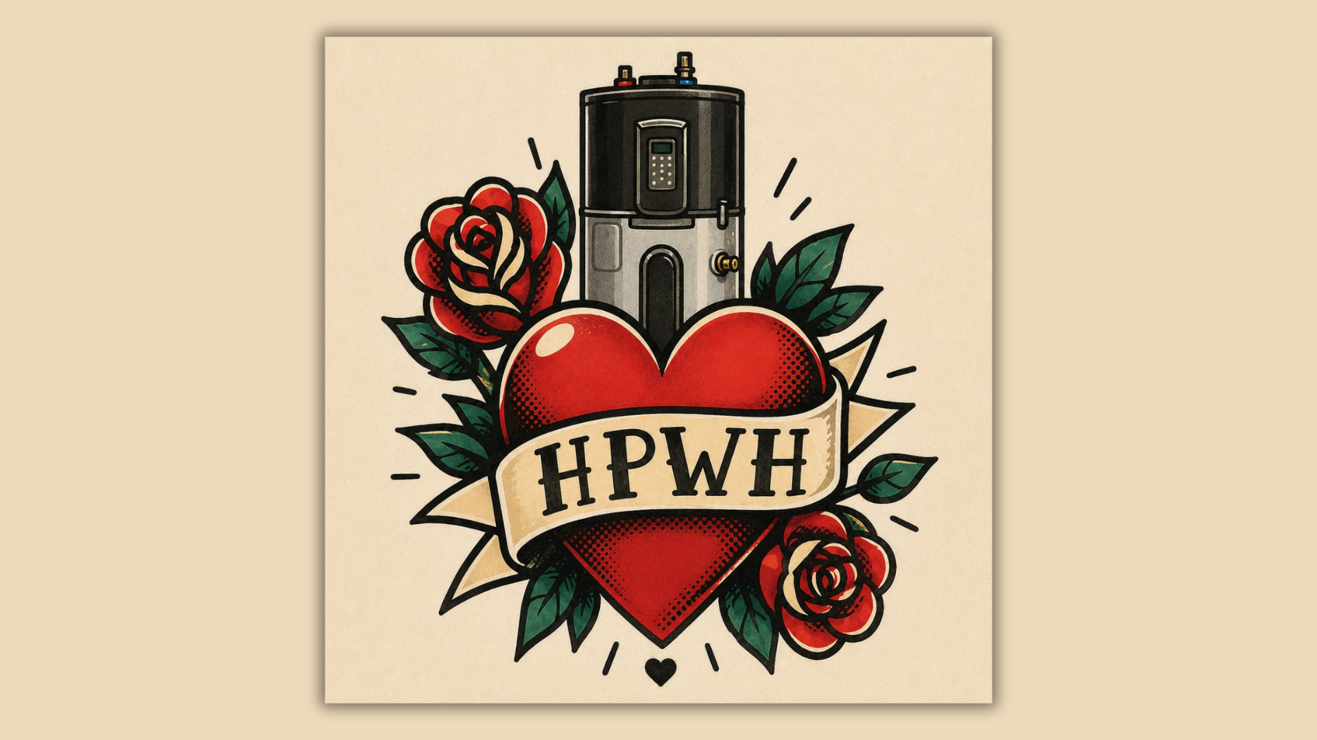 Water heater graphic
